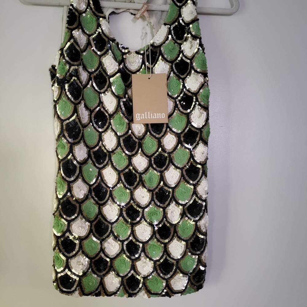 John Galliano Sequin Top
